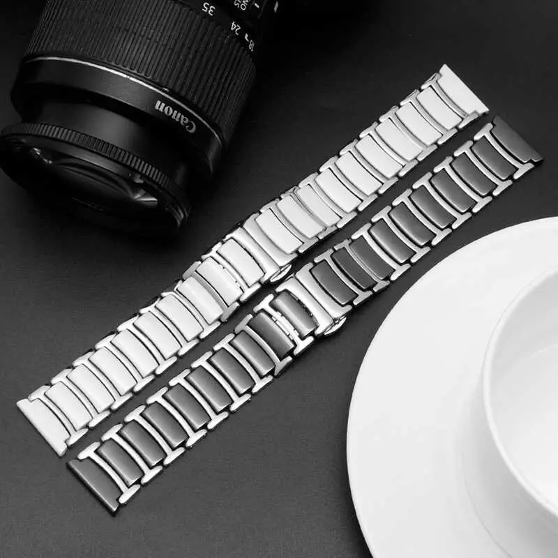 Galaxy Watch 42 mm 20 mm Seramik Kaplama Metal Kordon - Zore