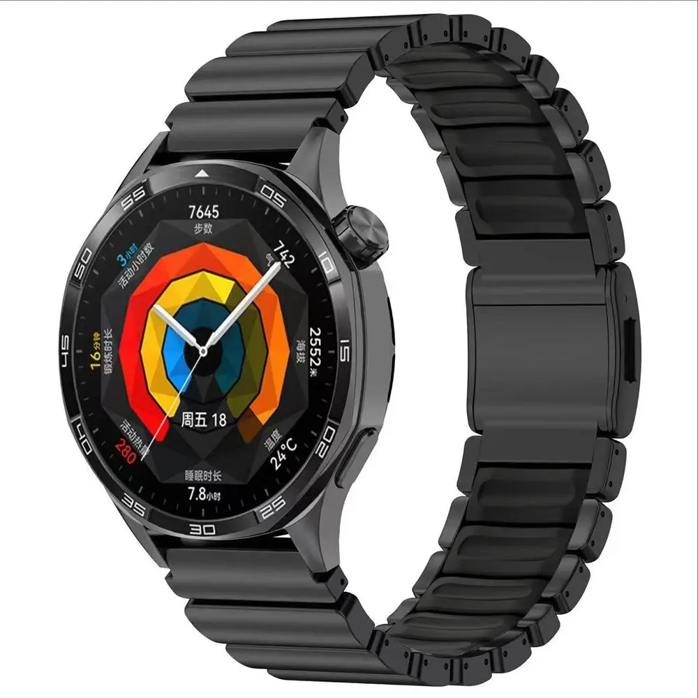 Galaxy Watch 3 45mm 22mm Metal Silikon Kordon - Zore KRD-151