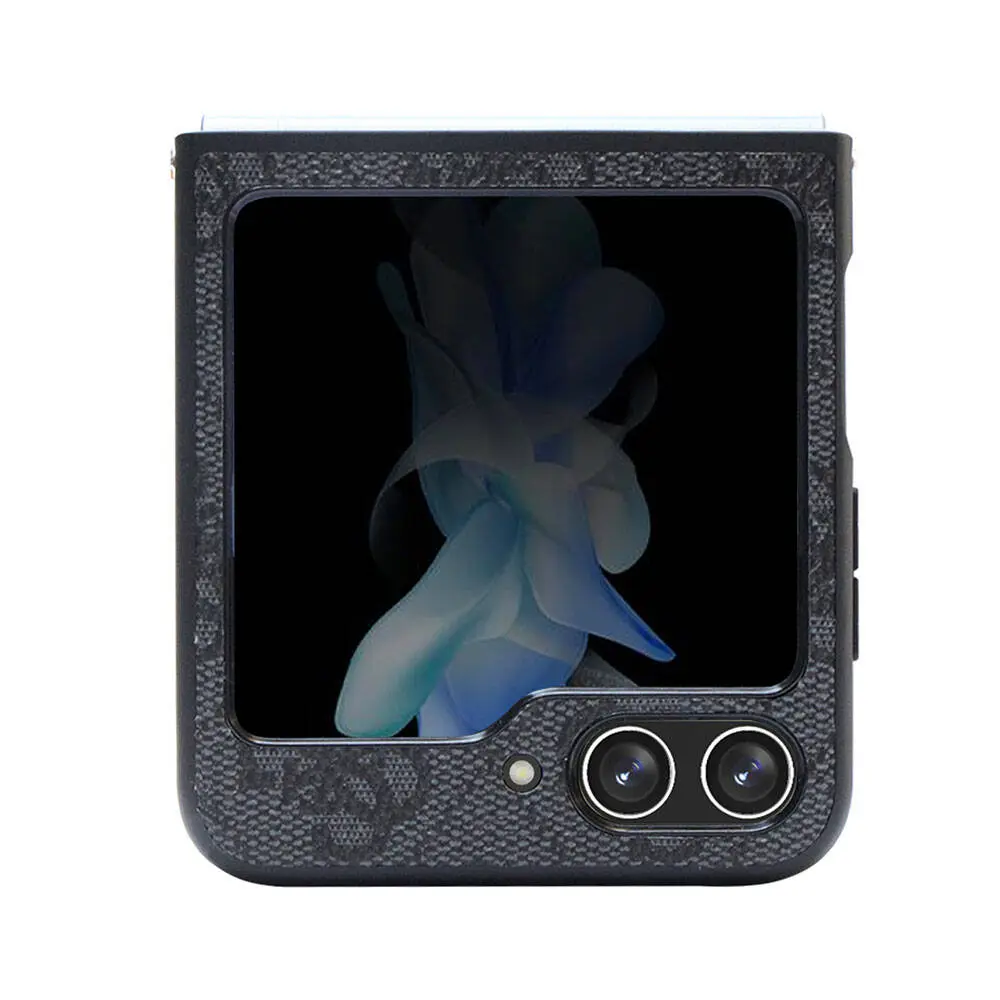 Galaxy Z Flip 5 Kılıf, Lisanslı PU Deri Taşlı Strass Kapak - Guess