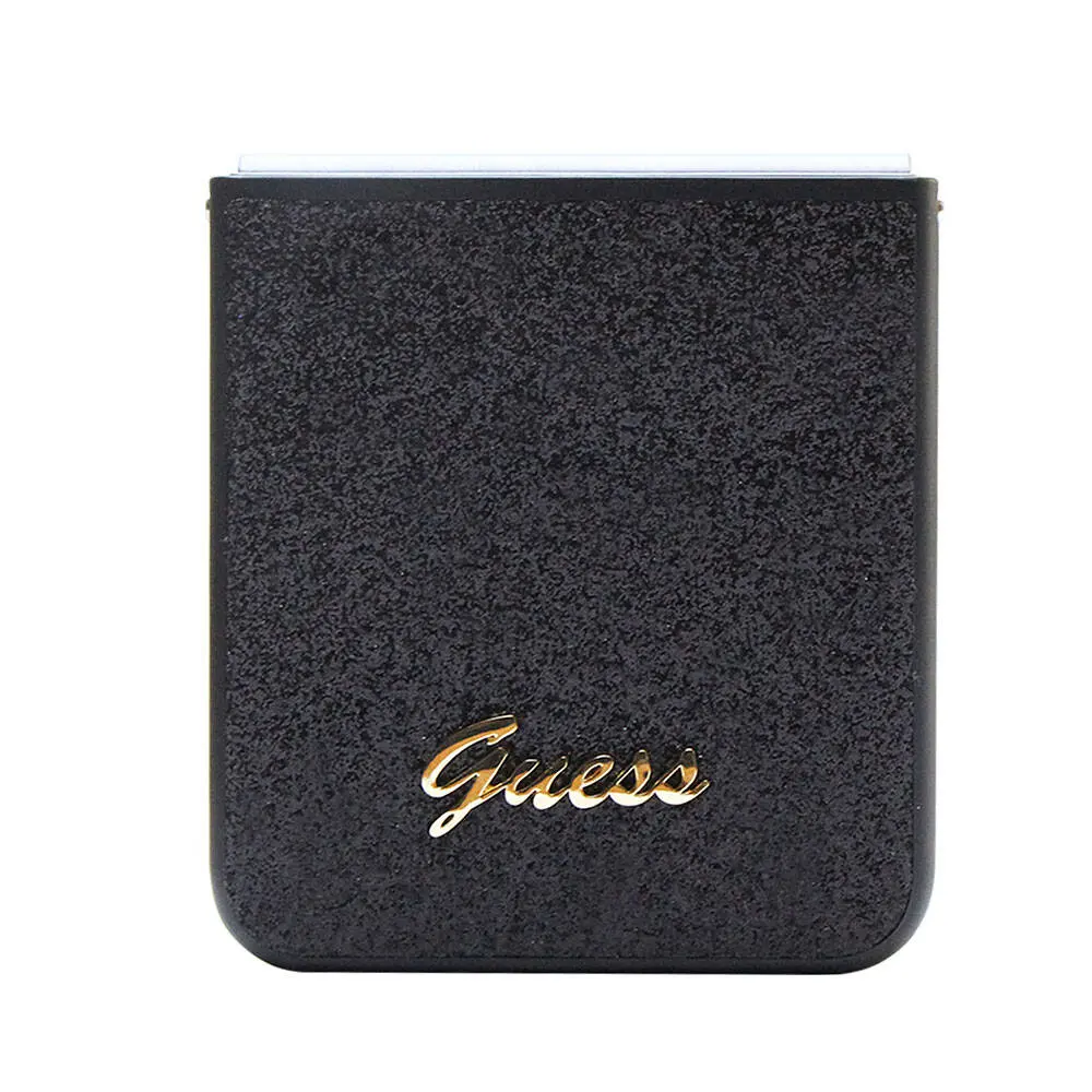 Galaxy Z Flip 5 Kılıf, Lisanslı Glitter Script Kapak - Guess