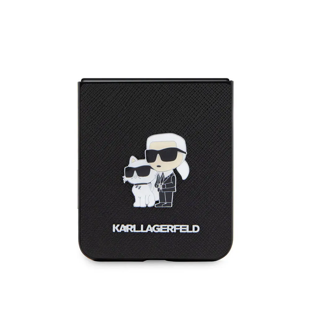 Galaxy Z Flip 5 Kılıf, Lisanslı Saffiano Kapak - Karl Lagerfeld