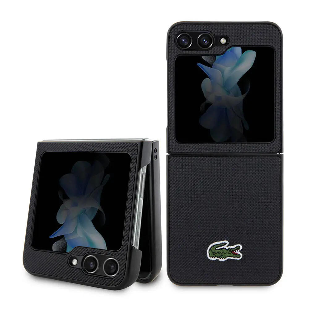 Galaxy Z Flip 5 PU Pike Desenli Lisanslı Kılıf - Lacoste