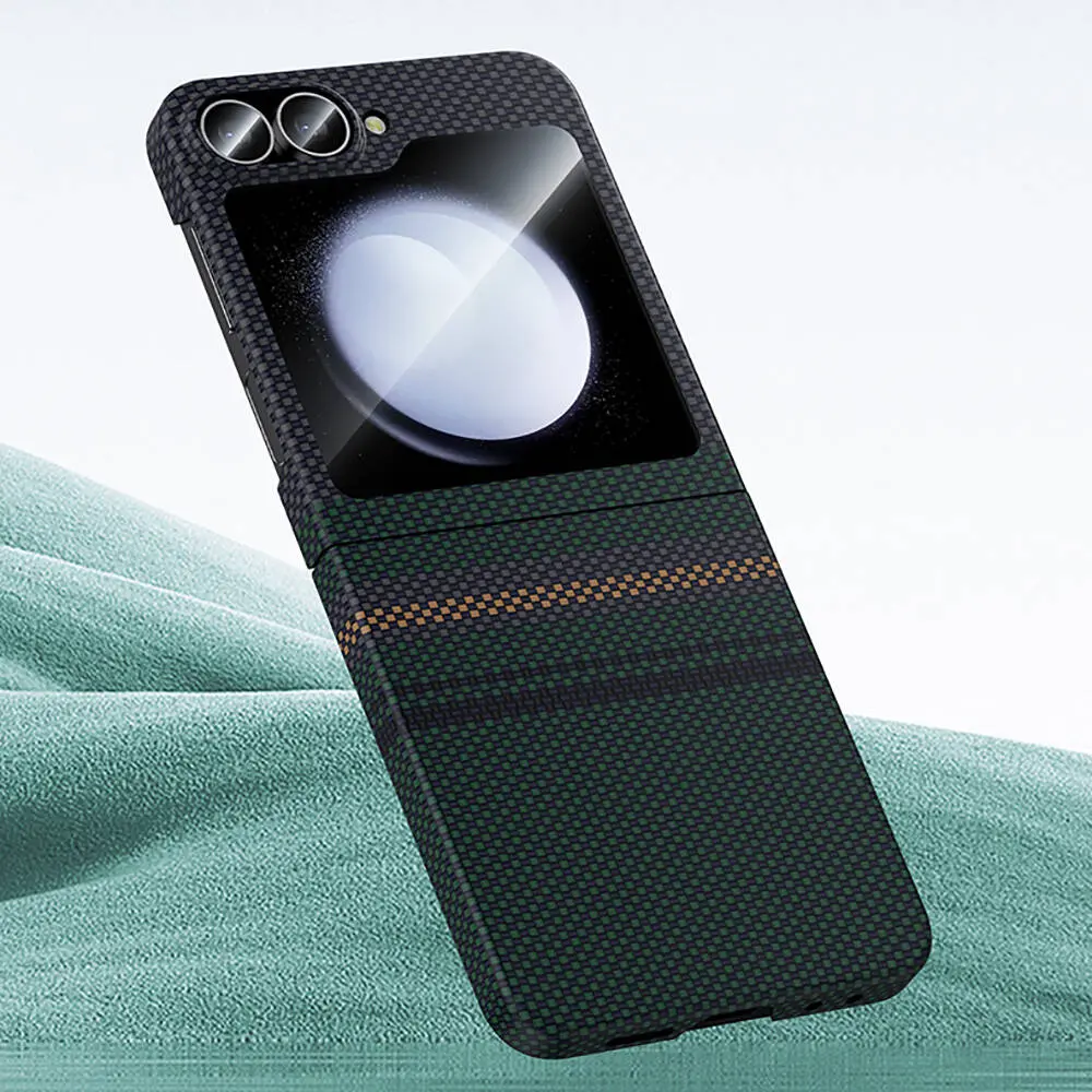 Galaxy Z Flip 6 Kevlar Karbon Fiber Tasarımlı Kılıf - Benks Aurora ArmorAir