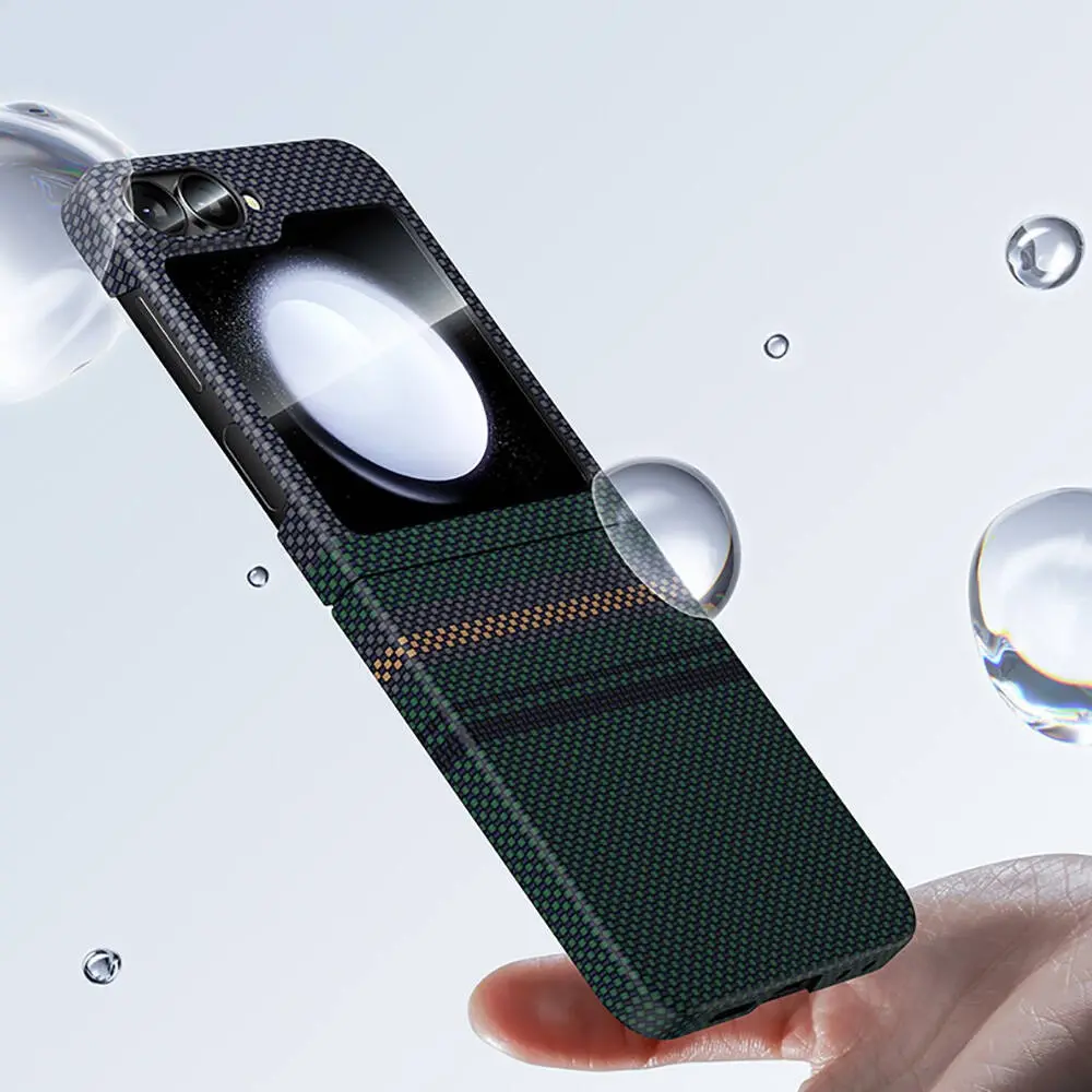 Galaxy Z Flip 6 Kevlar Karbon Fiber Tasarımlı Kılıf - Benks Aurora ArmorAir