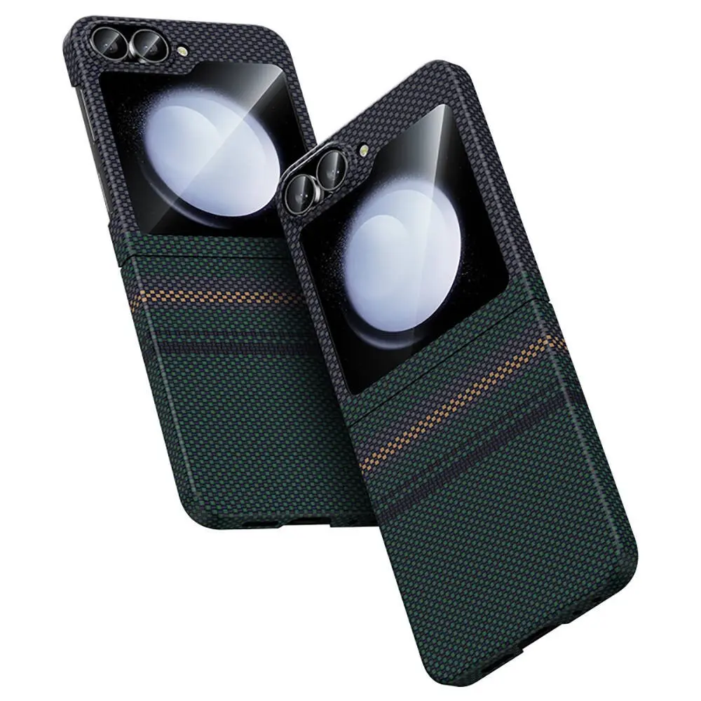 Galaxy Z Flip 6 Kevlar Karbon Fiber Tasarımlı Kılıf - Benks Aurora ArmorAir