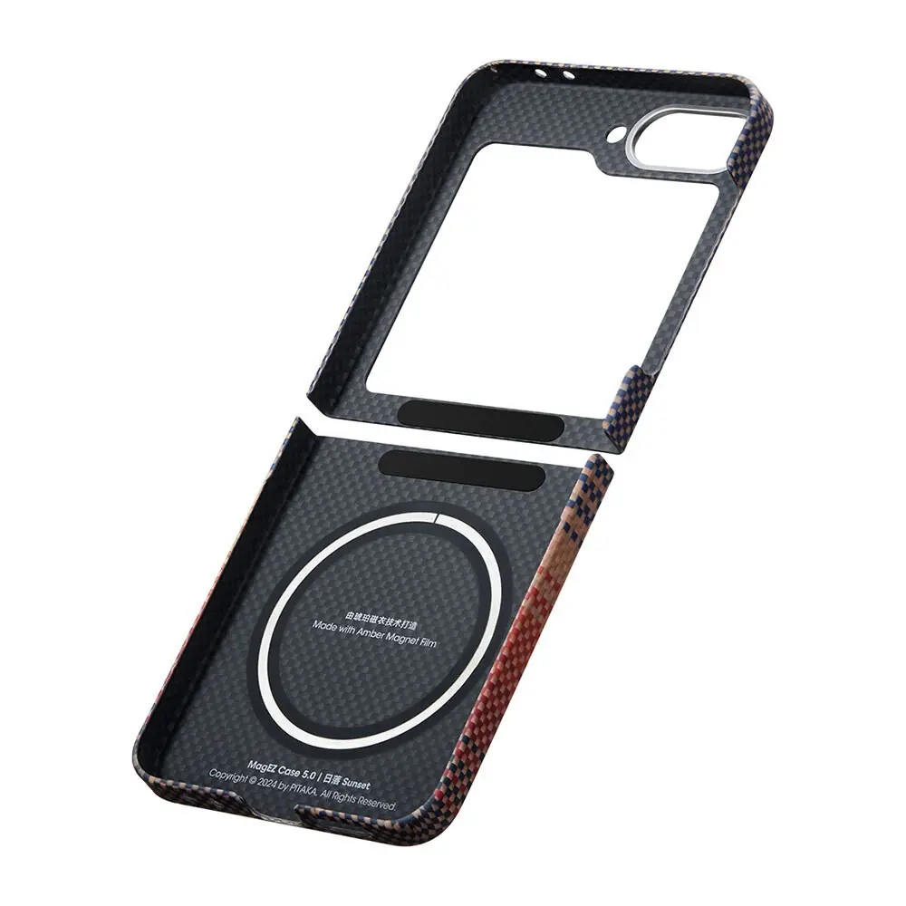Galaxy Z Flip 6 MagSafe Uyumlu Aramid Fiber Kılıf - Pitaka Sunset