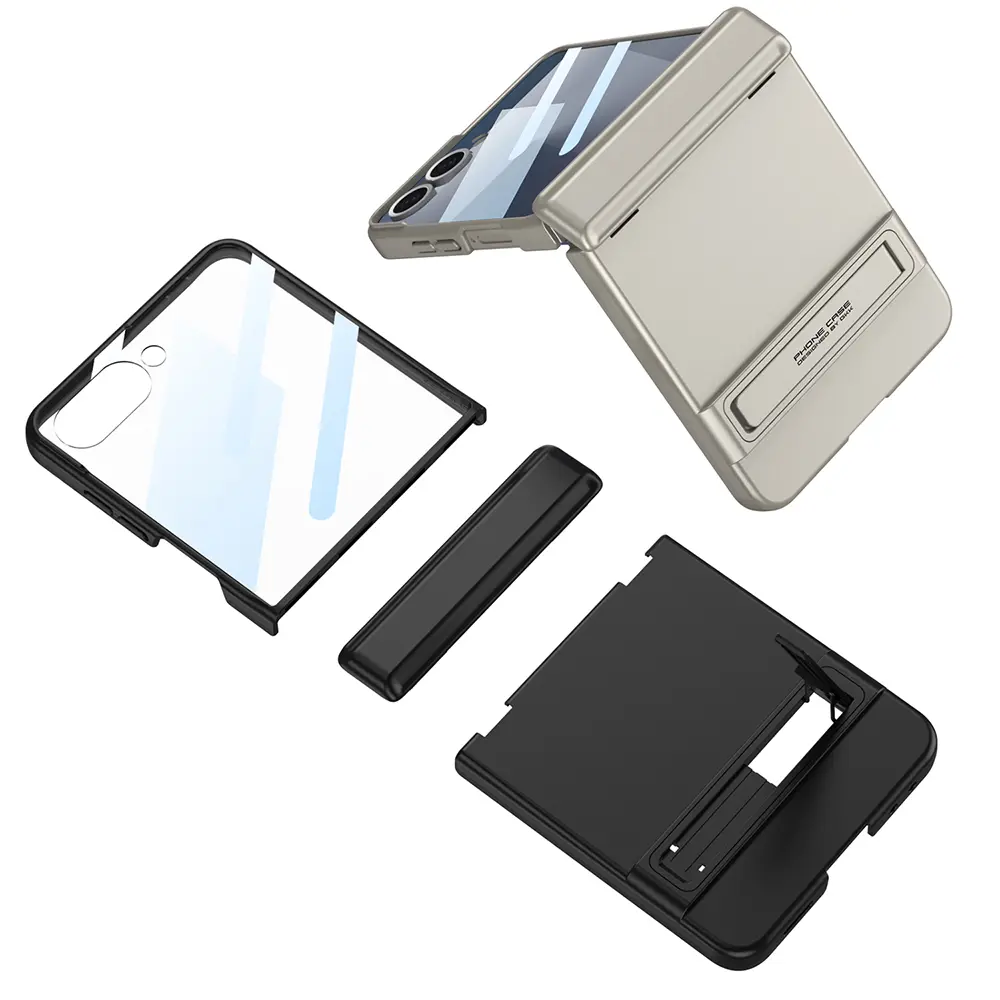 Galaxy Z Flip 7 Kılıf Zore Kıpta Standlı Kapak