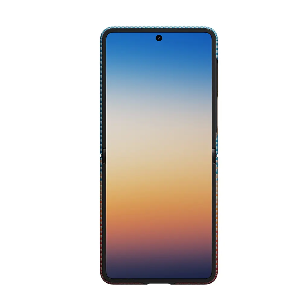 Galaxy Z Flip 8 MagSafe Uyumlu Aramid Fiber Kılıf - Pitaka Sunset 2.0 California Dream