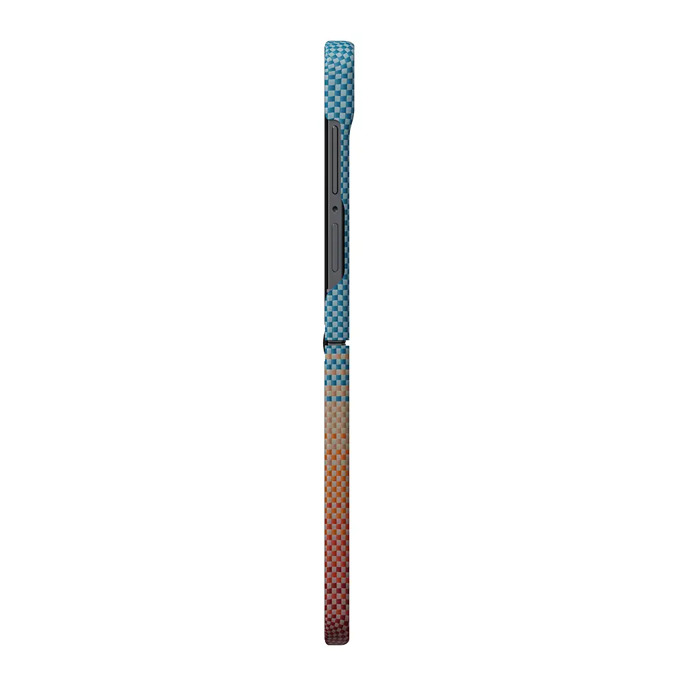 Galaxy Z Flip 8 MagSafe Uyumlu Aramid Fiber Kılıf - Pitaka Sunset 2.0 California Dream