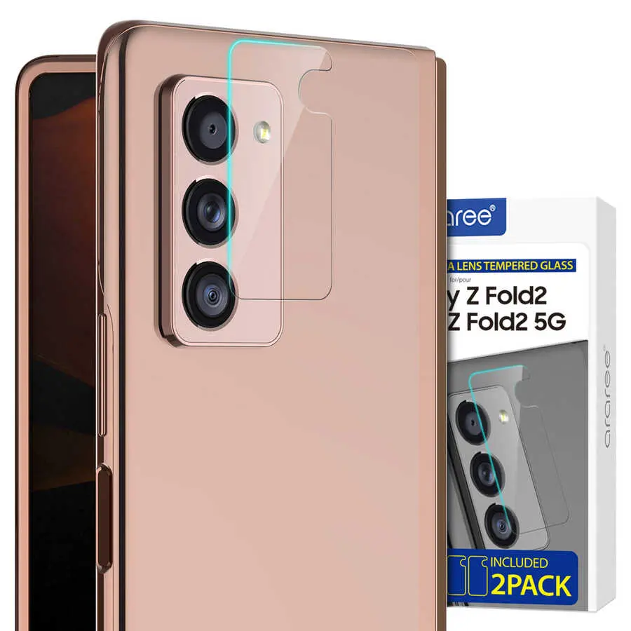 Galaxy Z Fold 2 Temperli Kamera Lens Koruyucu - Araree C-Subcore
