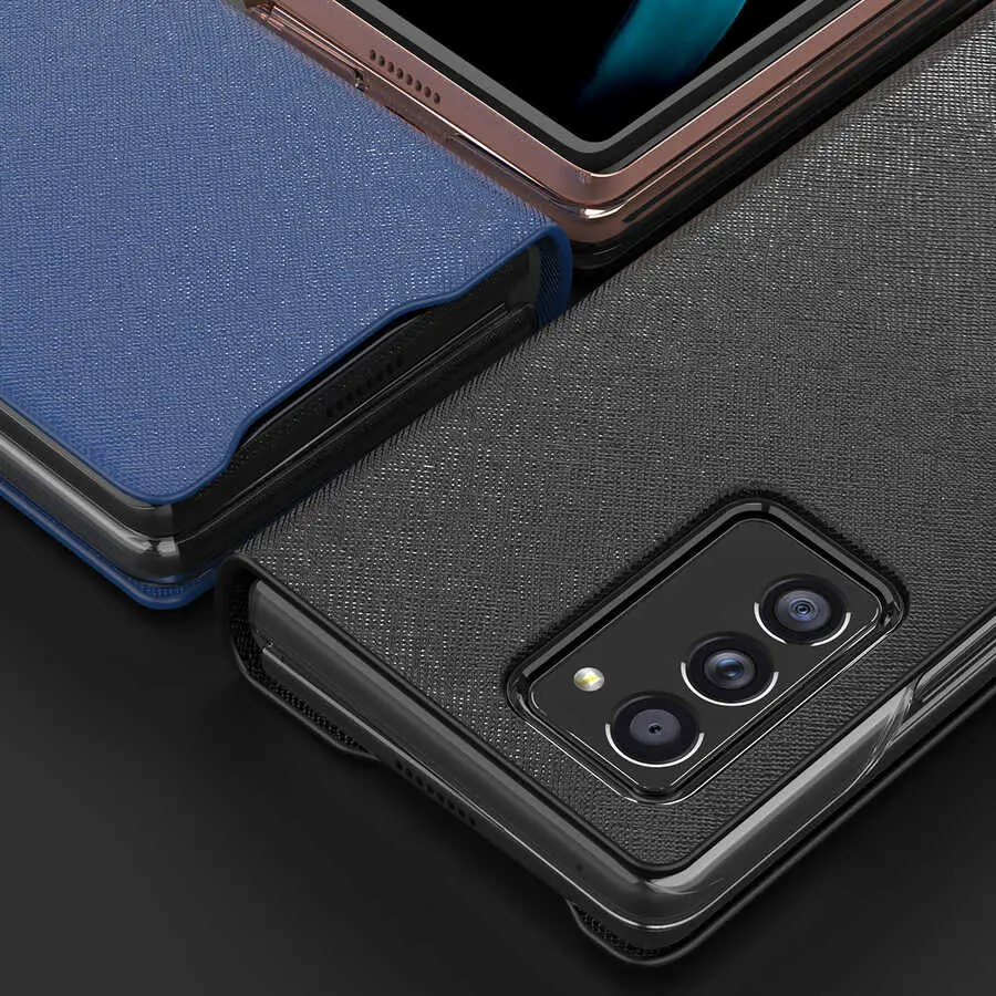 Galaxy Z Fold 2 Kapaklı Standlı Kılıf - Araree Bonnet