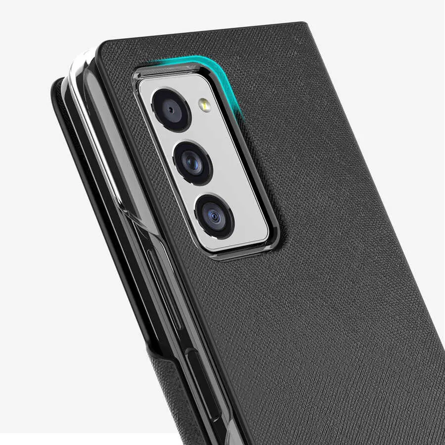 Galaxy Z Fold 2 Kapaklı Standlı Kılıf - Araree Bonnet
