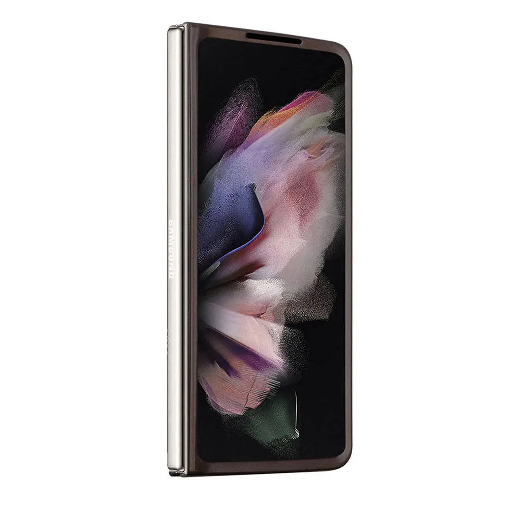 Galaxy Z Fold 5 Kılıf, Lisanslı PU Deri Taşlı Strass Kapak - Guess