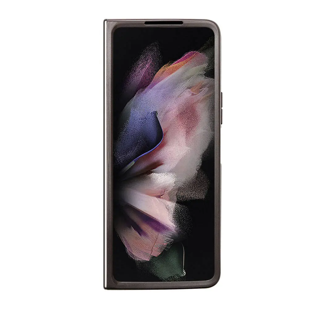 Galaxy Z Fold 5 Kılıf, Lisanslı PU Deri Taşlı Strass Kapak - Guess