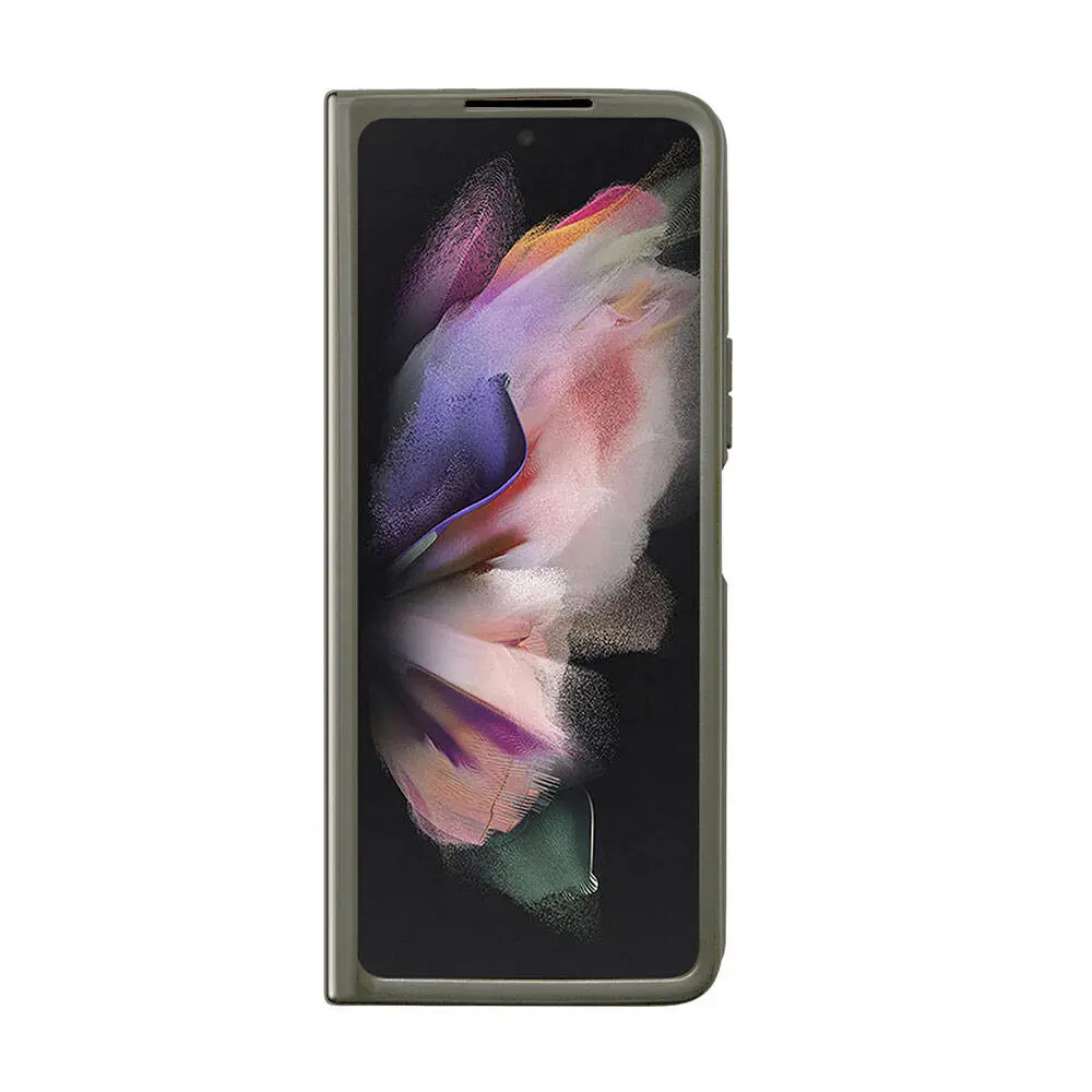Galaxy Z Fold 5 Kılıf, Guess Lisanslı Glitter Flakes Kapak - Haki