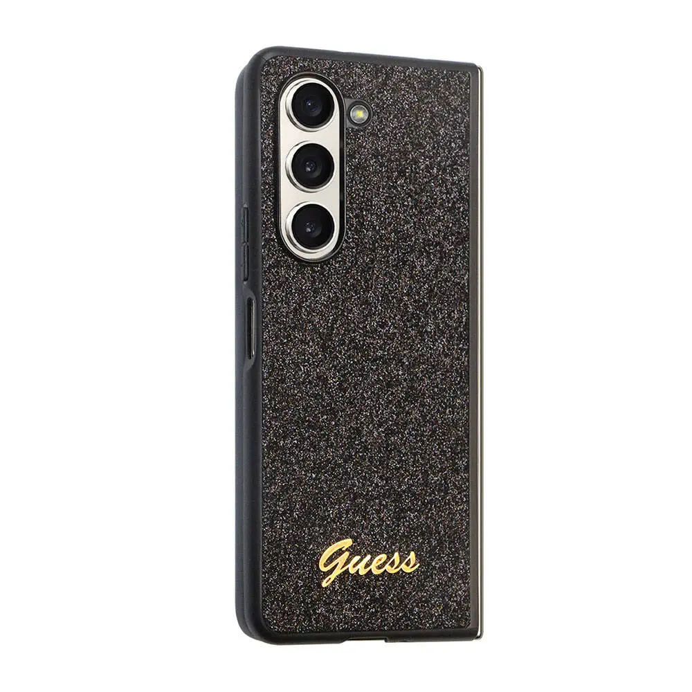 Galaxy Z Fold 5 Kılıf, Lisanslı Guess Glitter Script Kapak