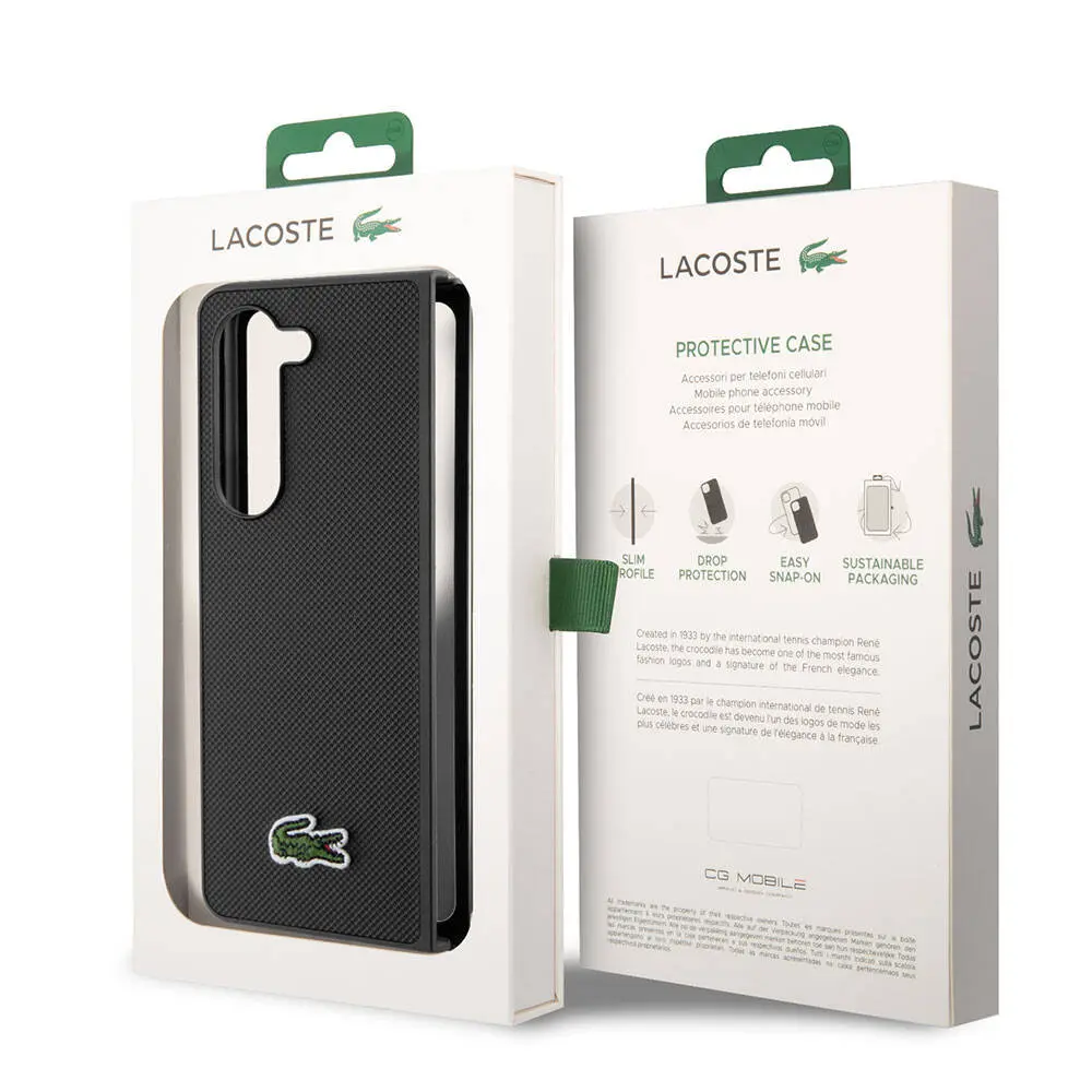 Galaxy Z Fold 5 PU Pike Desenli Lisanslı Kılıf - Lacoste