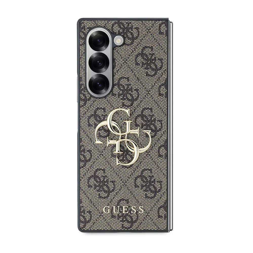 Galaxy Z Fold 6 Deri Kılıf, Metal Logo Detaylı - Guess