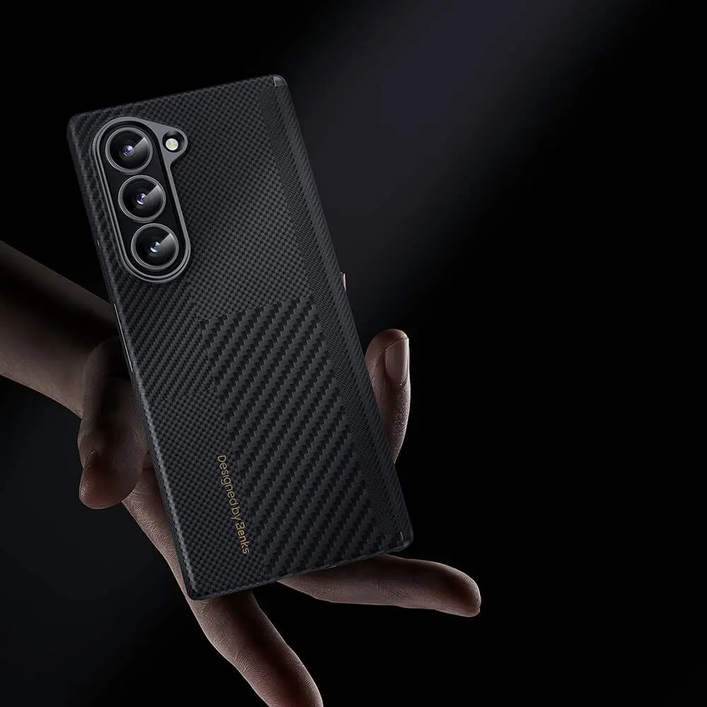 Galaxy Z Fold 6 Karbon Fiber Kılıf - Benks Montage ArmorAir Kevlar