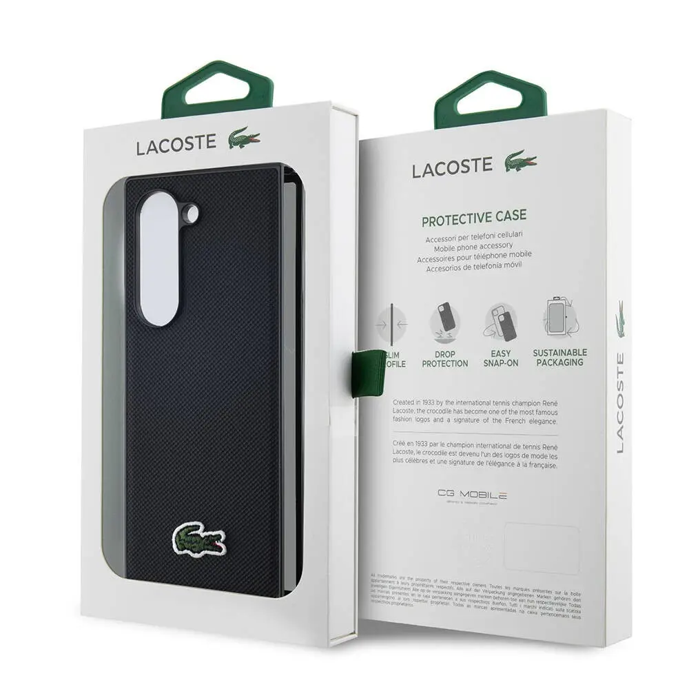Galaxy Z Fold 6 PU Pike Desenli Lisanslı Kılıf - Lacoste