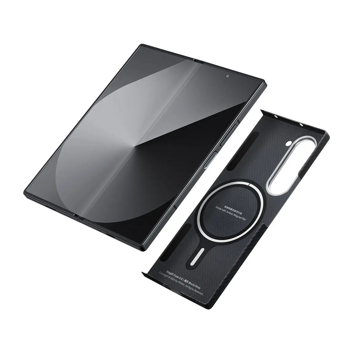 Galaxy Z Fold 6 MagSafe Uyumlu Aramid Fiber Kılıf - Pitaka Ultra-Slim Classic