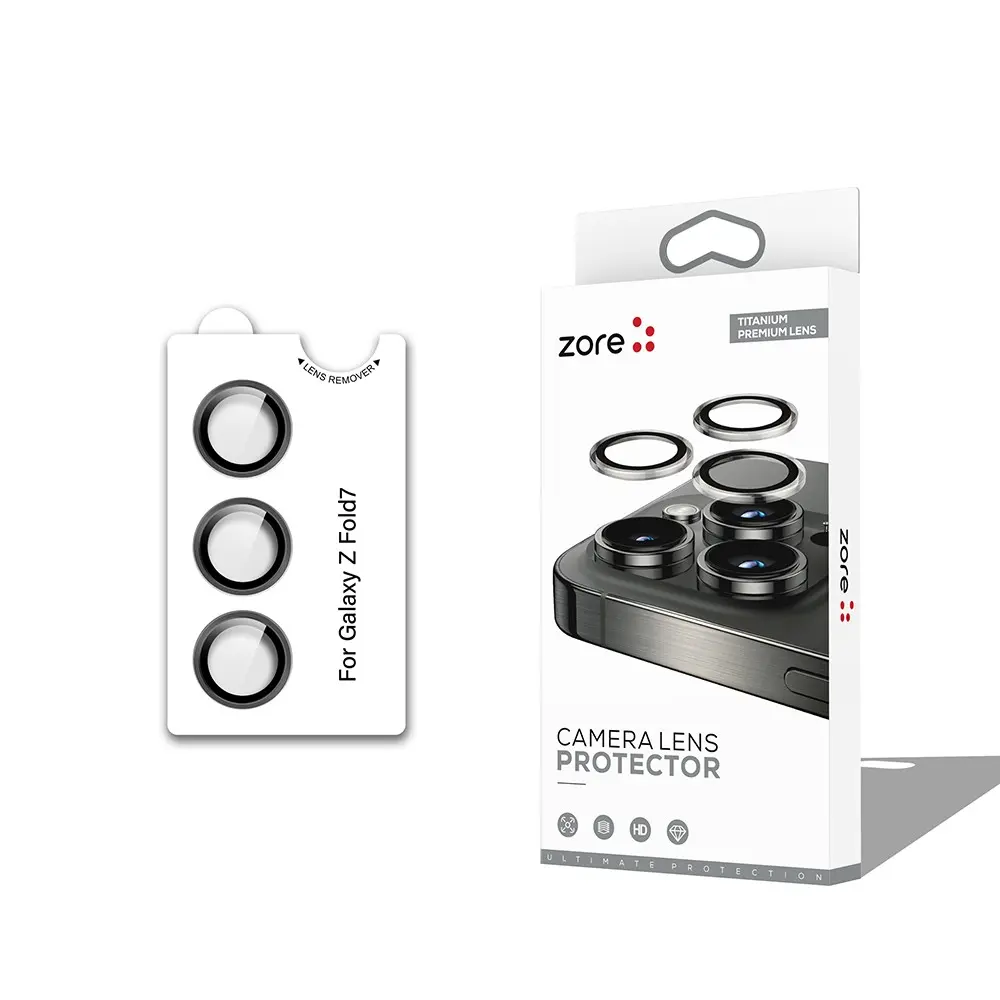 Galaxy Z Fold 7 Safir Kamera Lens Koruyucu - Zore CL-12