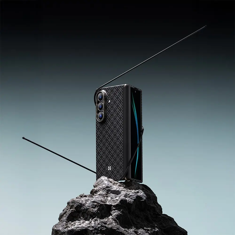 Galaxy Z Fold 7 Kevlar Karbon Kılıf Seti, Ekran Koruyuculu - Benks ArmorAir ArmorGrid Grand Combo