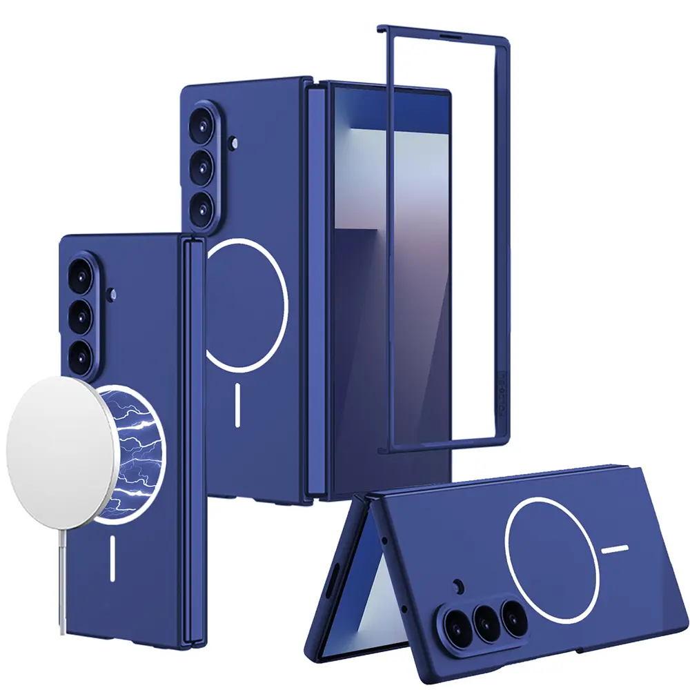 Galaxy Z Fold 7 Kılıf Wireless Şarj Özellikli Zore Kıpta M-safe Kapak