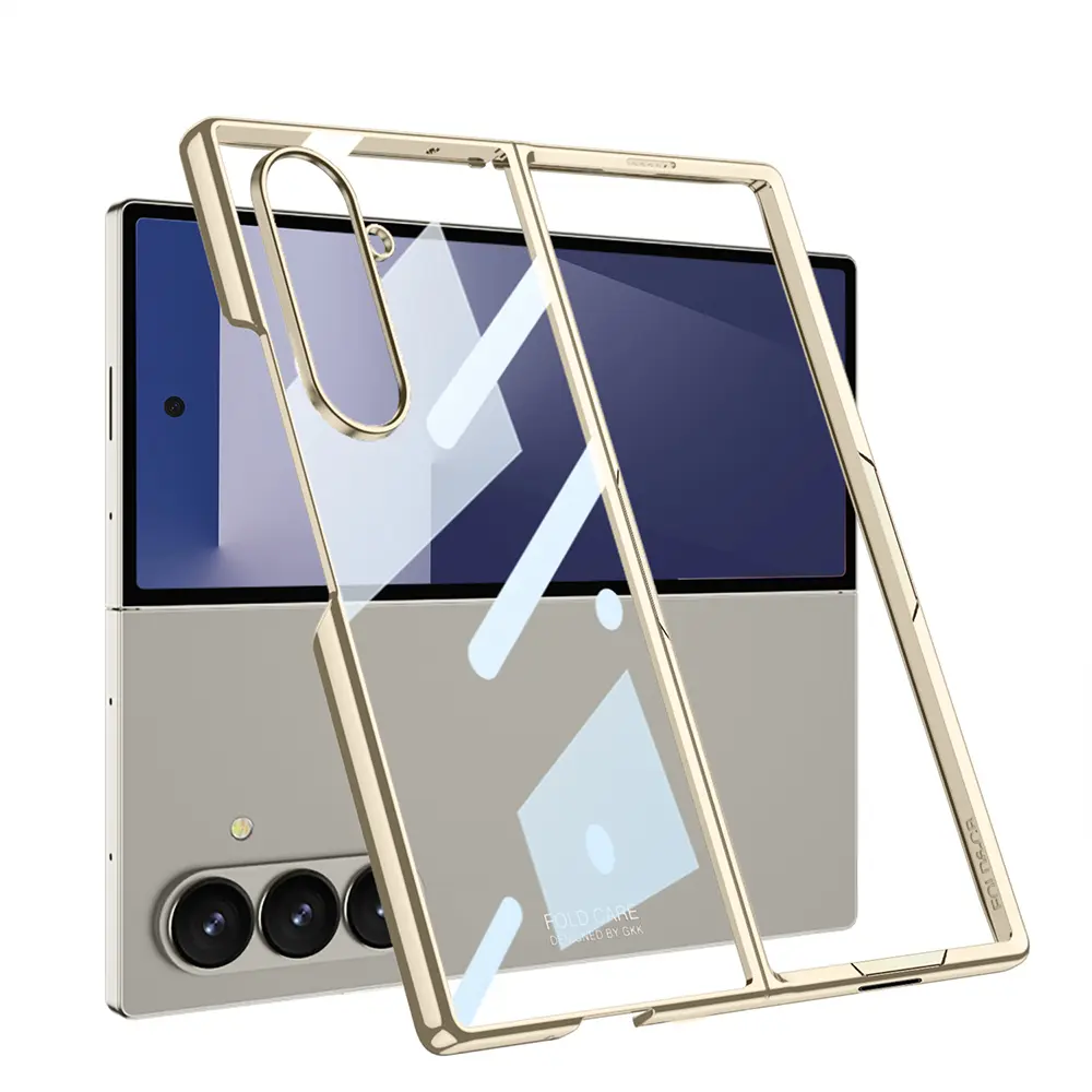 Galaxy Z Fold 7 Kılıf Zore Full Camlı Kıpta Kapak