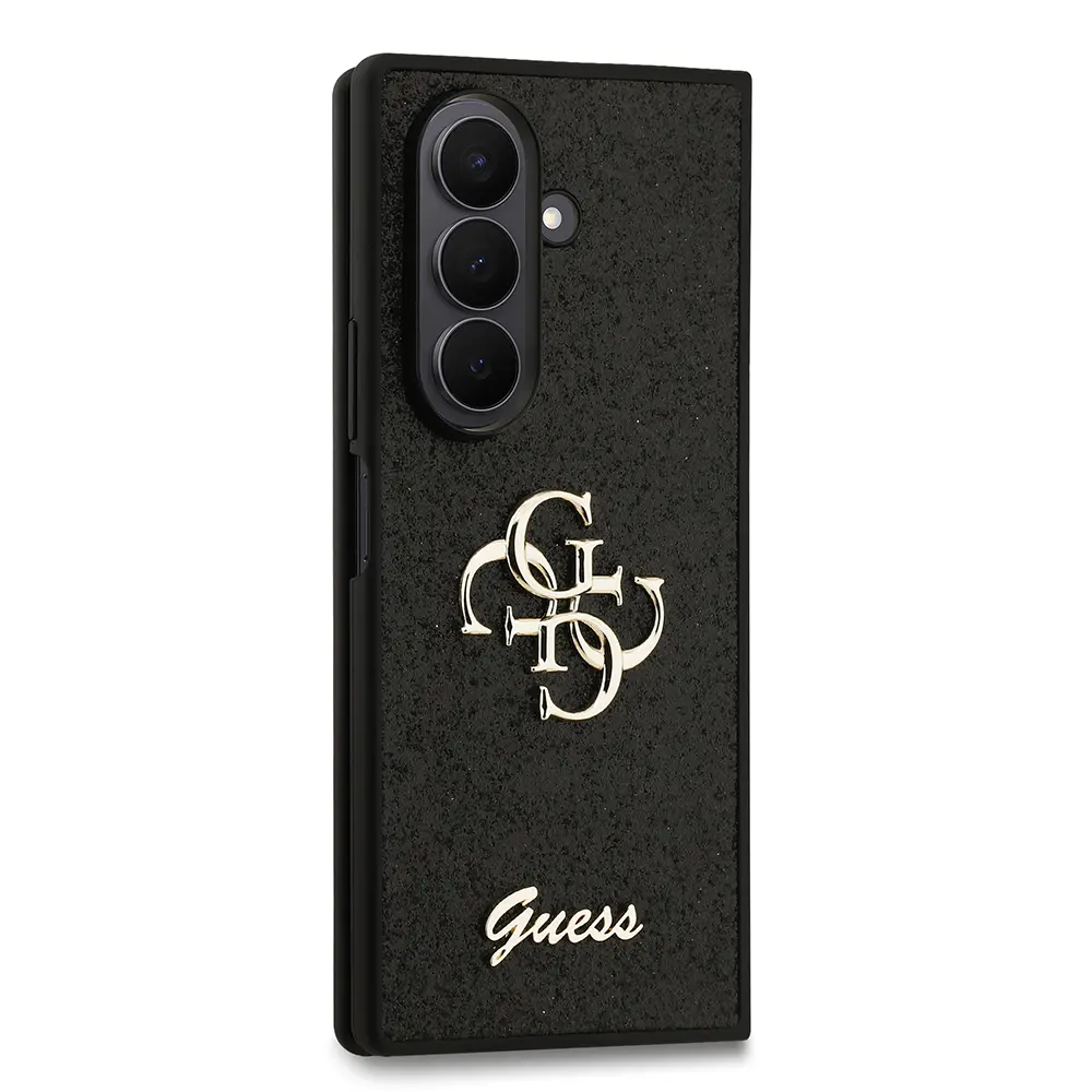 Galaxy Z Fold 7 Kılıf, Büyük Metal Logolu Glitter Kapak - Guess 4G