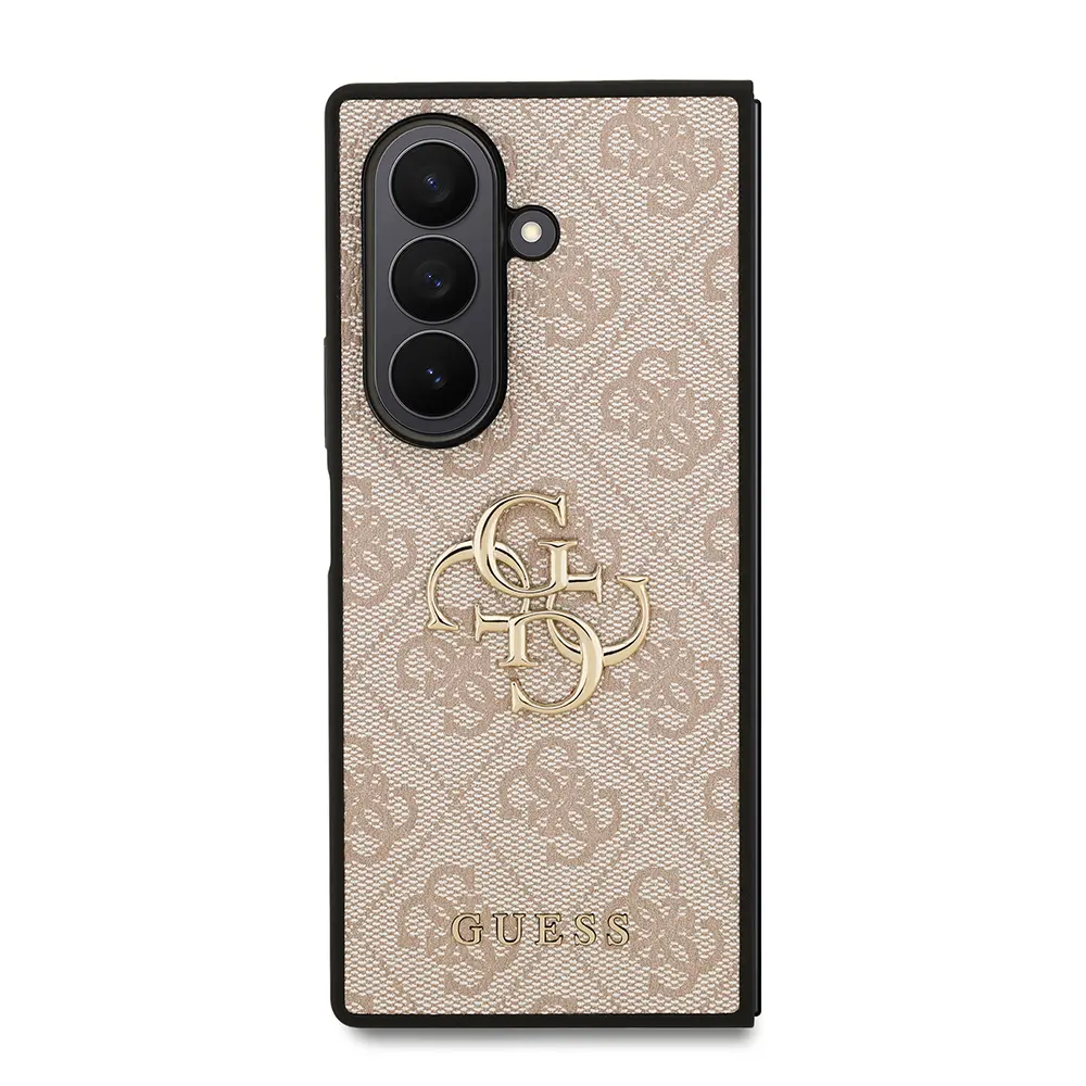 Galaxy Z Fold 7 PU Deri Kılıf, Büyük Metal Logo - Guess
