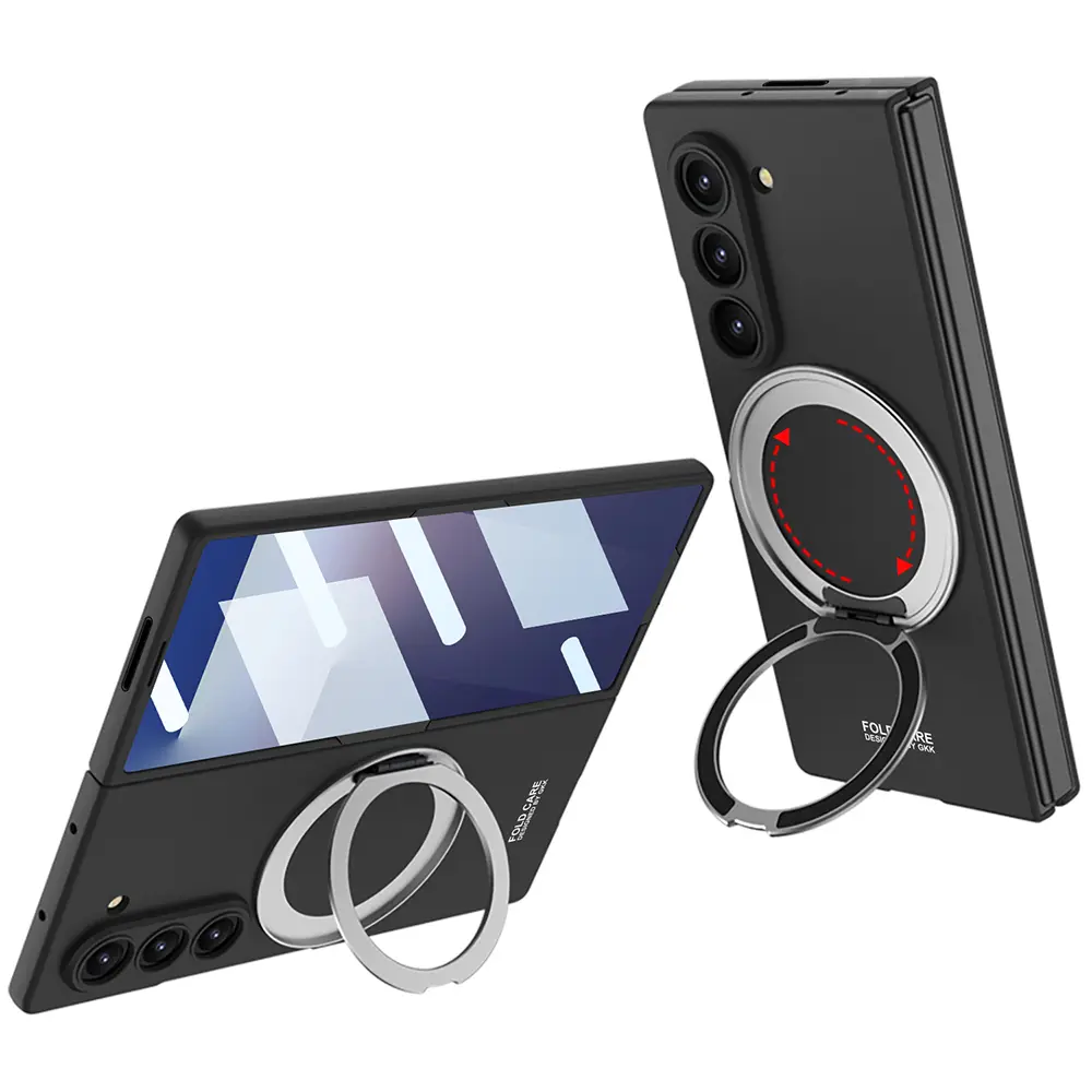 Galaxy Z Fold 7 MagSafe Şarj Özellikli Yüzüklü Kamera Korumalı Kılıf - GKK Kıpta