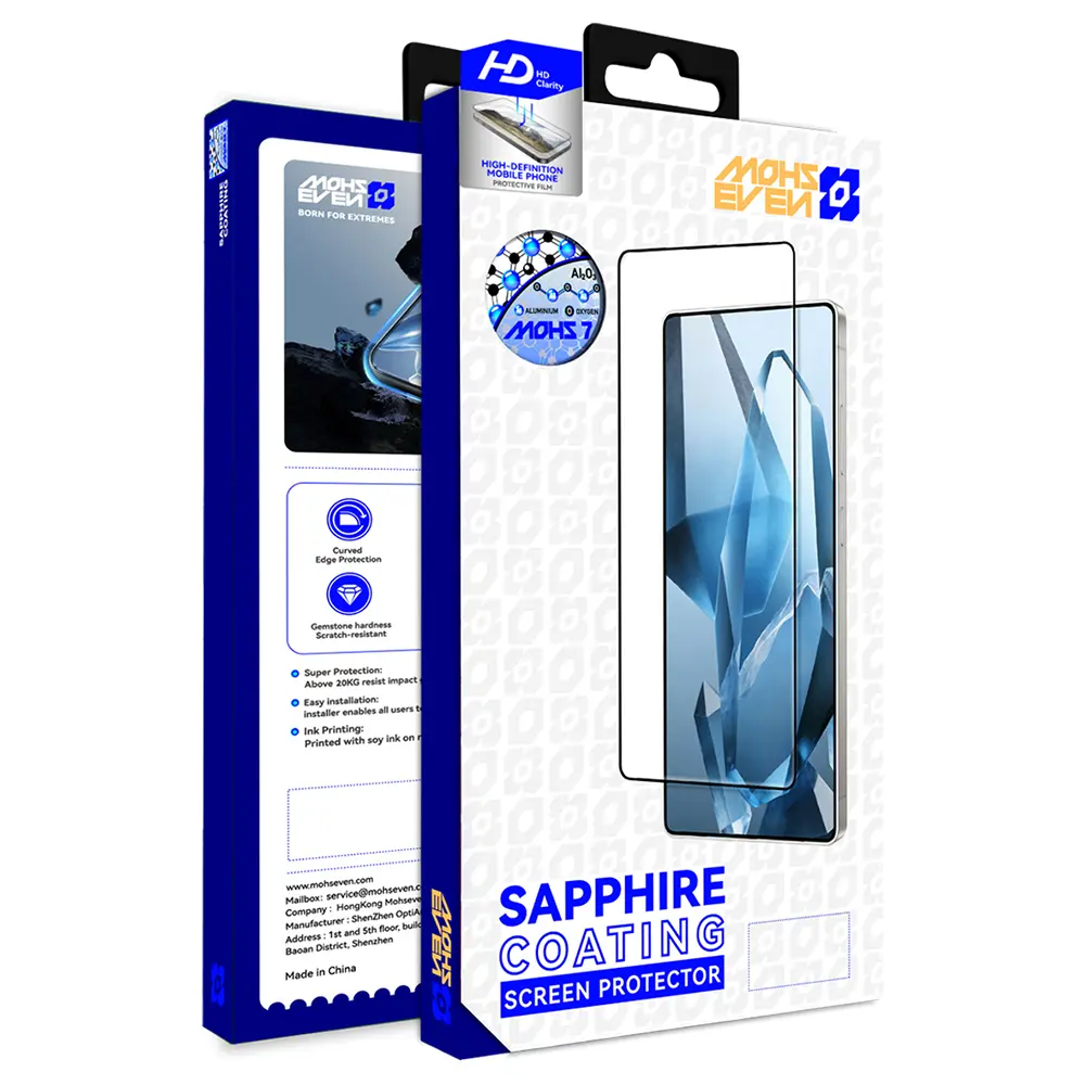 Galaxy Z Fold 7 Temperli Cam Ekran Koruyucu - Mohseven Sapphire Coating 2.5D HD
