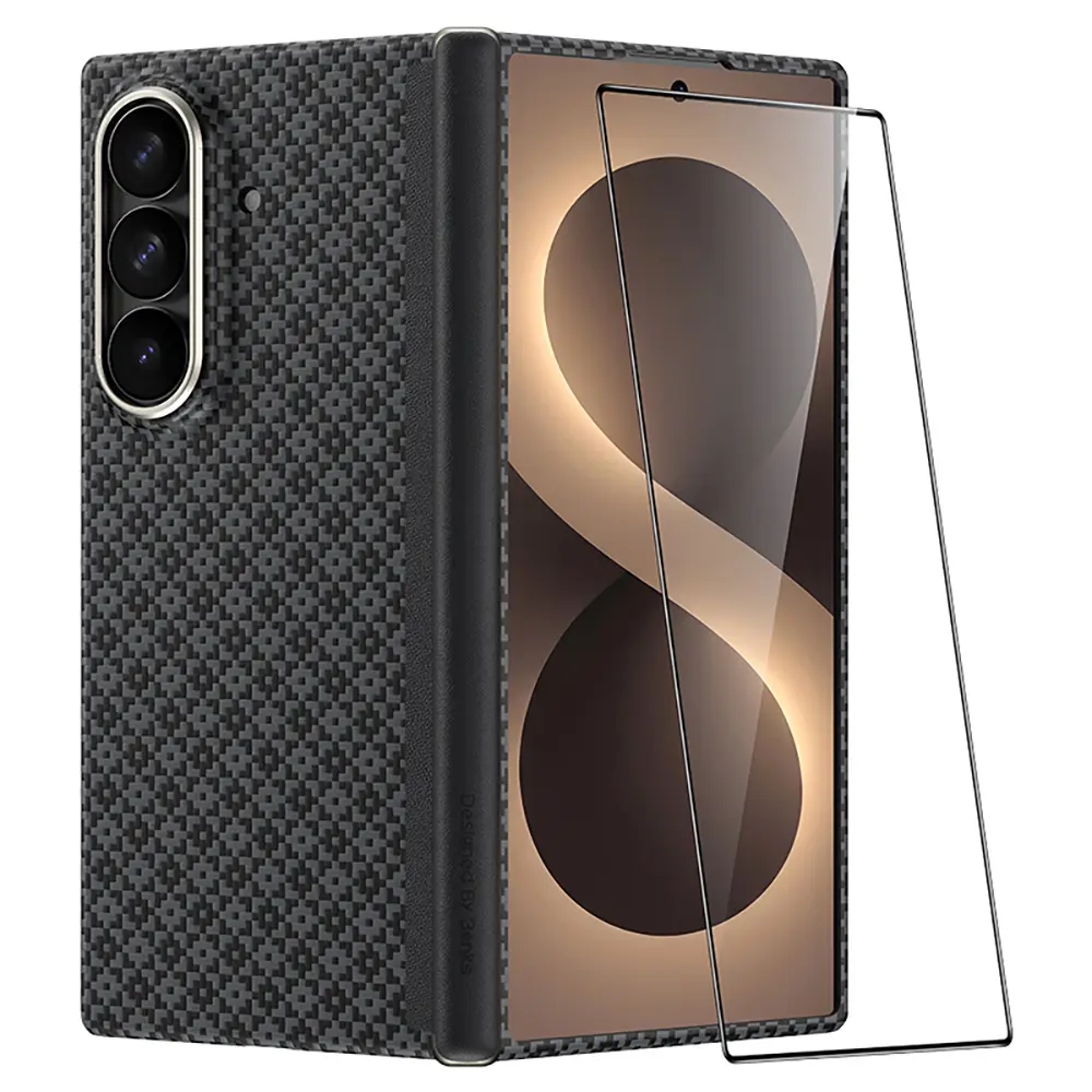 Galaxy Z Fold 8 Ultra Kevlar Kılıf ve Ekran Koruyucu Seti - Benks ArmorAir ArmorGrid Grand Combo
