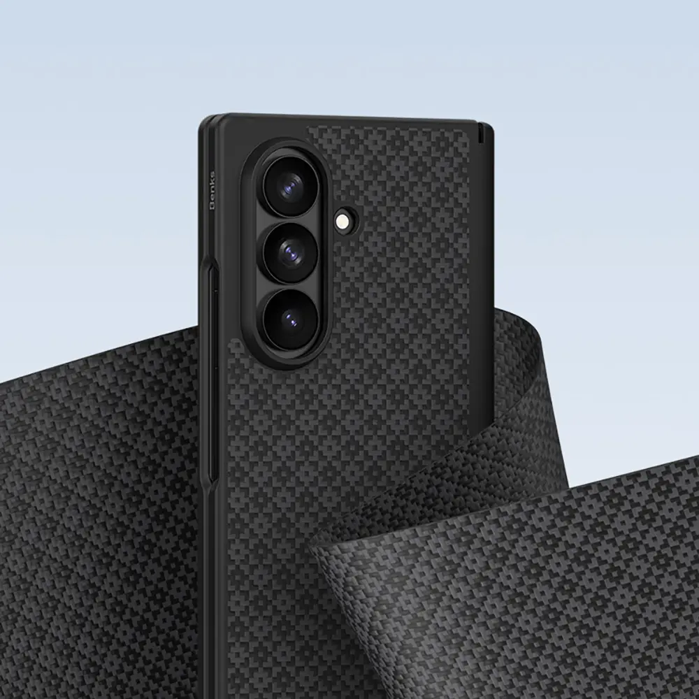 Galaxy Z Fold 8 Ultra Kevlar Karbon Kılıf ve Ekran Koruyucu Seti - Benks ArmorPro ArmorGrid Grand Combo