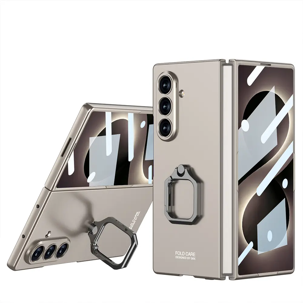Galaxy Z Fold 8 Ultra Kılıf Zore Kıpta Flip Ring Kamera Korumalı Kapak