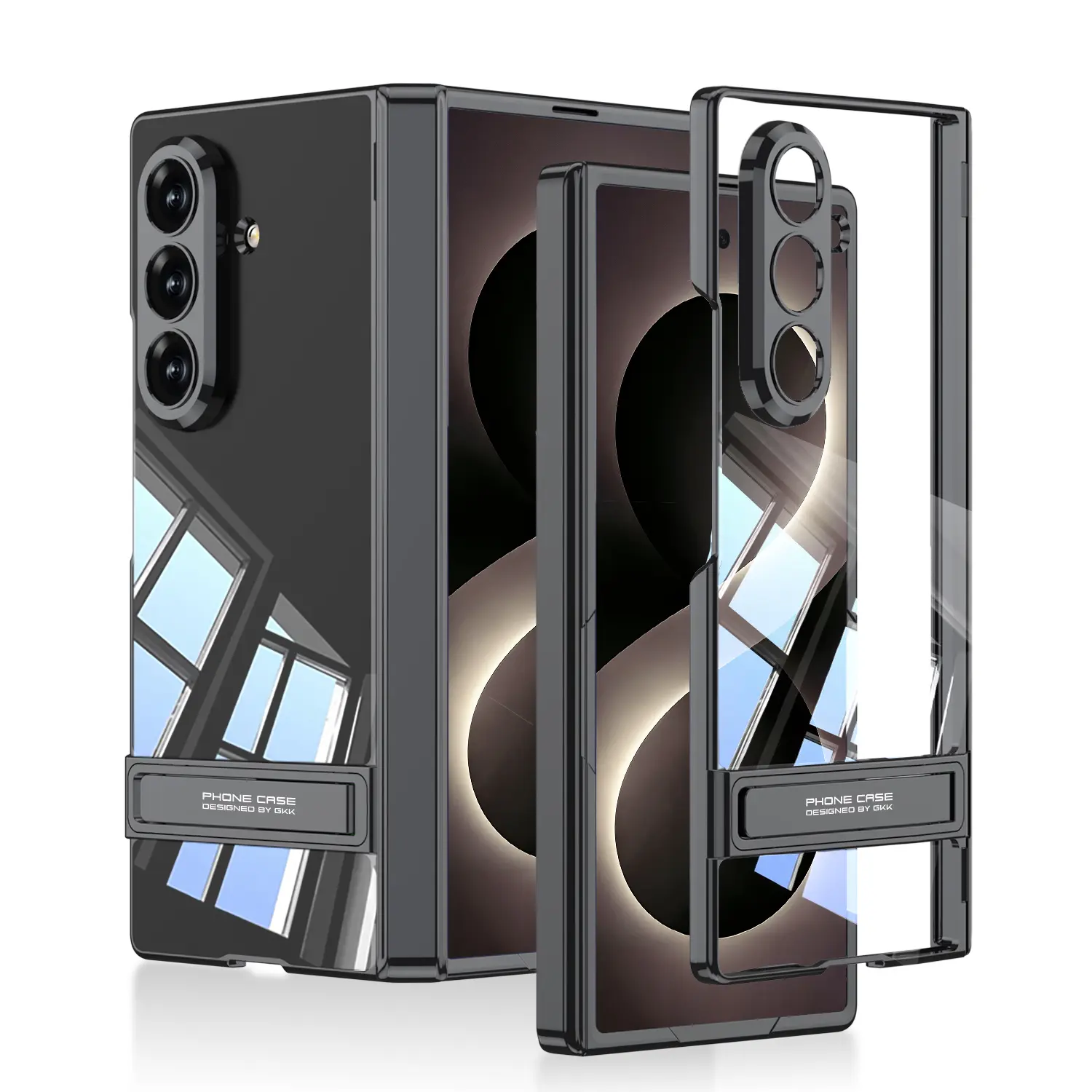 Galaxy Z Fold 8 Ultra Kamera Korumalı Şeffaf Standlı Kılıf - GKK Lego