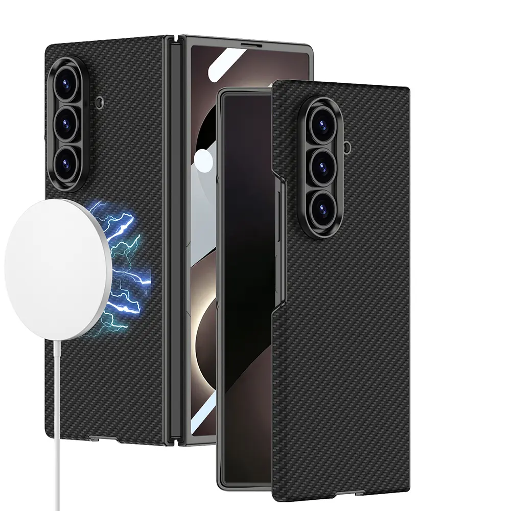 Galaxy Z Fold 8 Ultra Kılıf M-safe Şarj Özellikli Zore Kıpta KPT-12 Sert PC Kapak