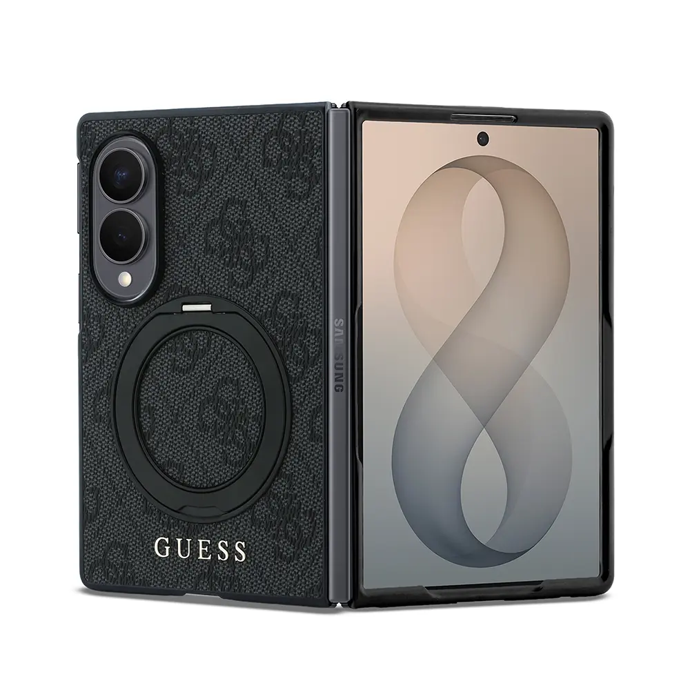 Galaxy Z Fold 8 MagSafe Uyumlu 360 Derece Dönebilen Standlı Kılıf - Guess