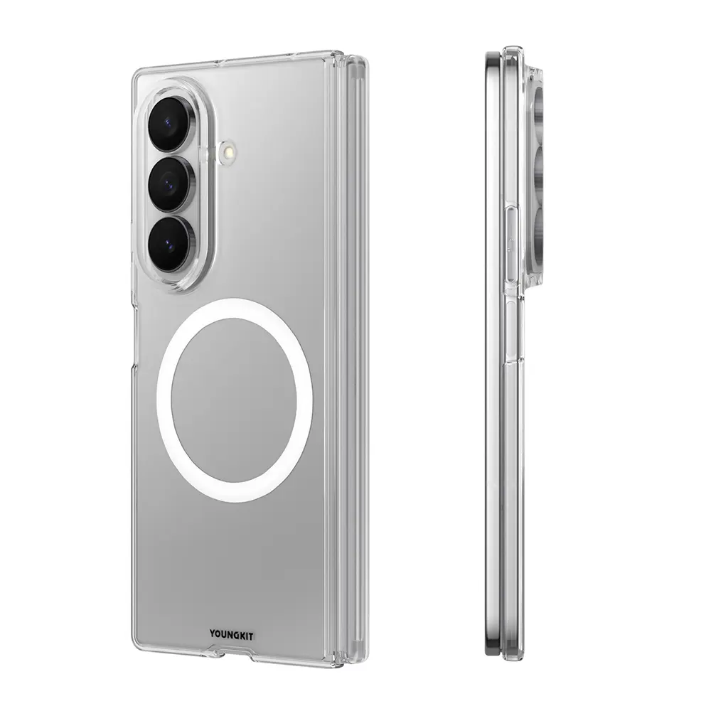 Galaxy Z Fold 8 MagSafe Uyumlu Şeffaf Kılıf - Youngkit Clear