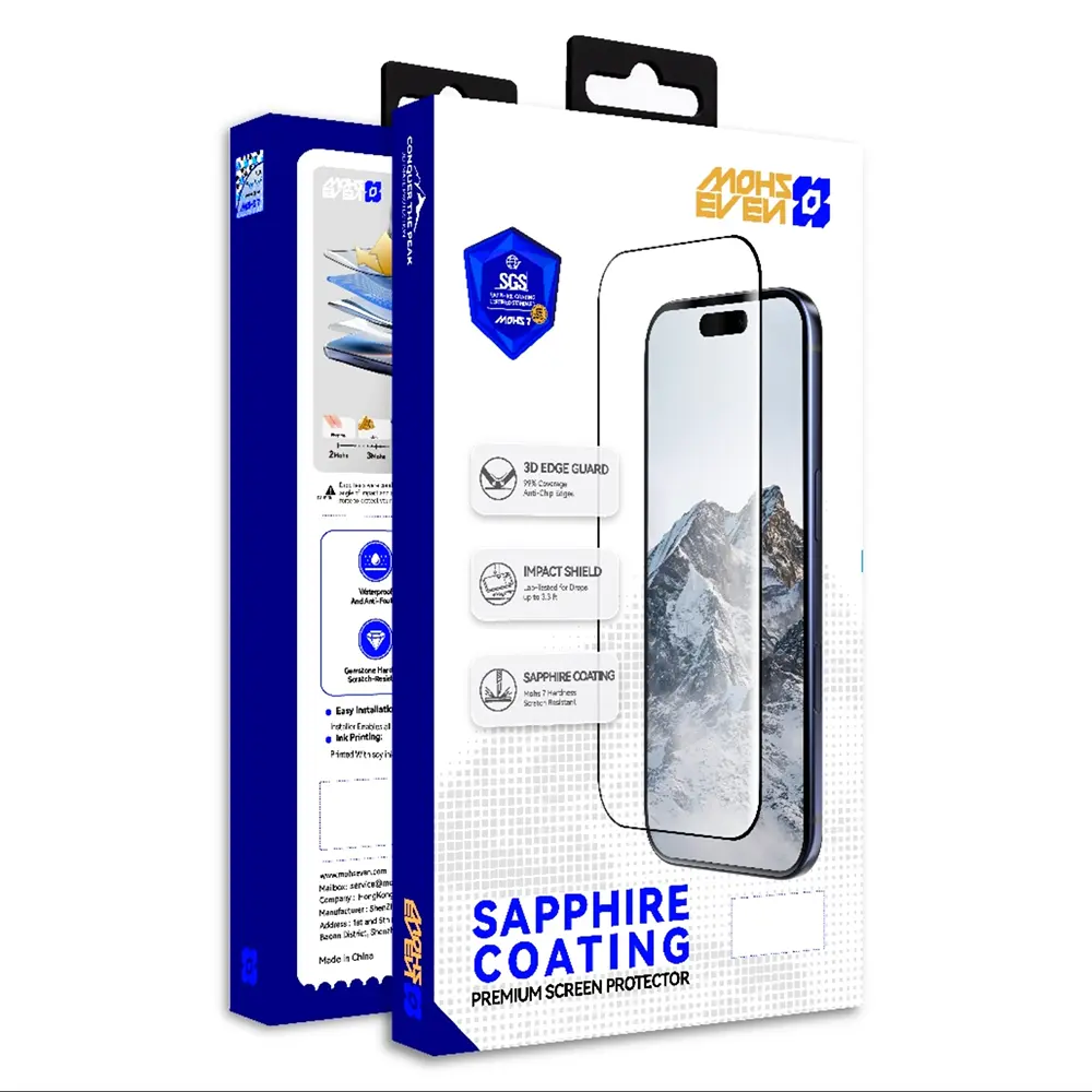 Galaxy Z Fold 8 Ekran Koruyucu, 2.5D HD Temperli Cam - Mohseven Sapphire Coating