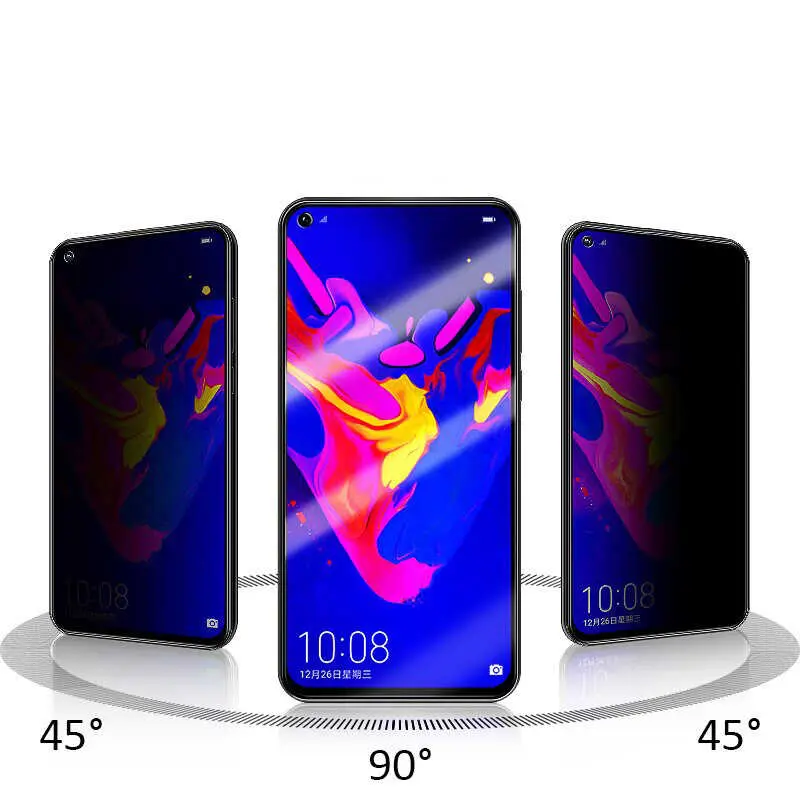 Galaxy A21s Gizlilik Camlı Ekran Koruyucu - Davin 5D Privacy