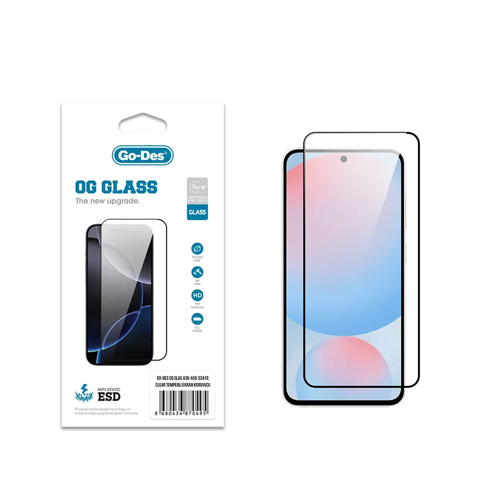 Galaxy A56 Temperli Cam Ekran Koruyucu - Go Des OG Glass