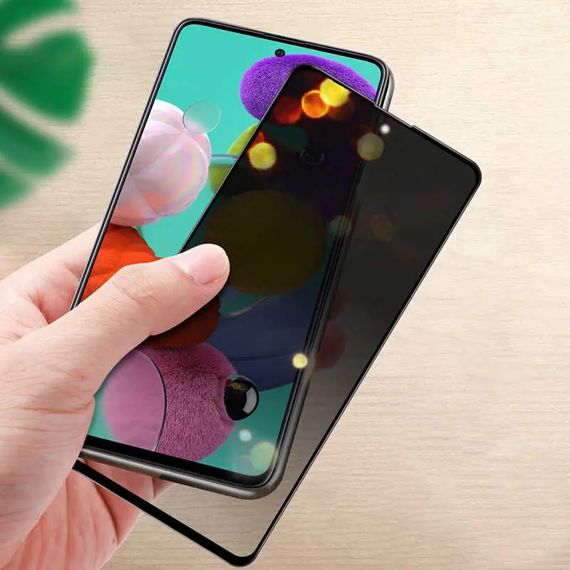 Galaxy A71 5D Gizlilik Cam Ekran Koruyucu - Davin Privacy