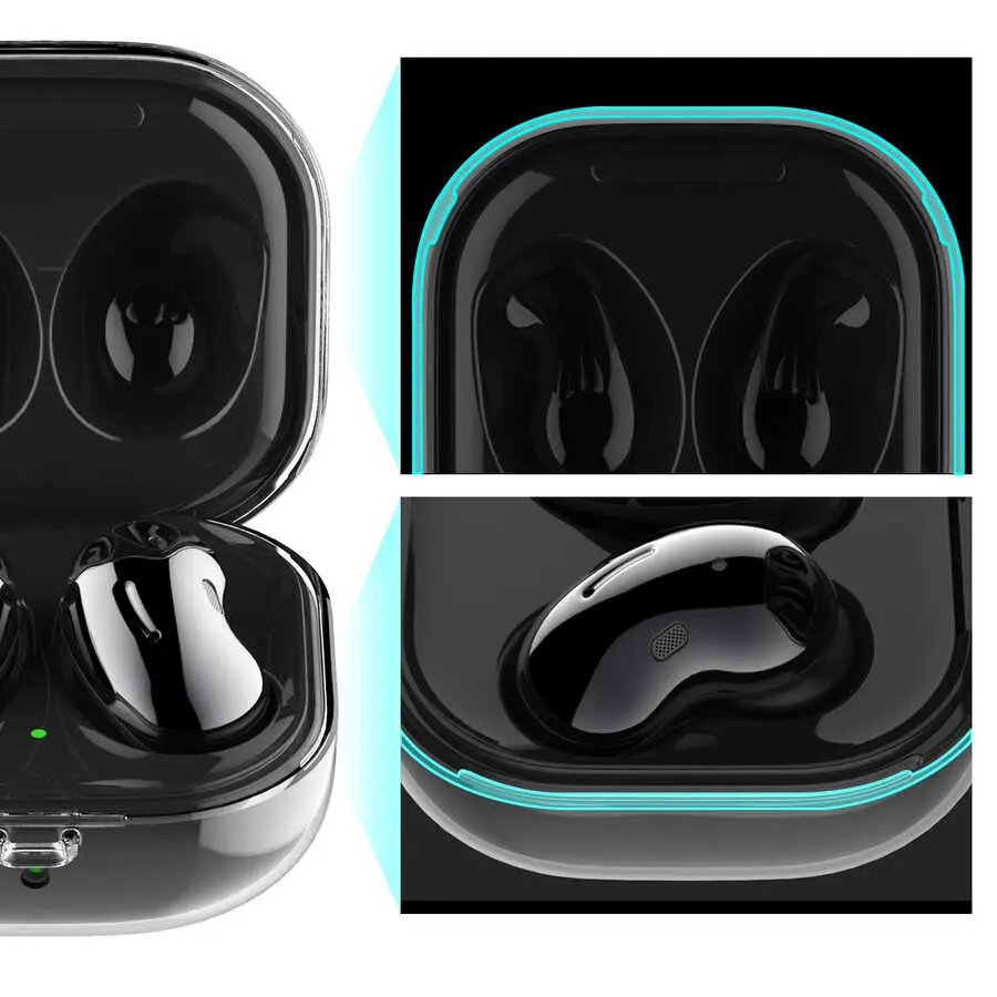 Galaxy Buds Live Kılıf, Kaset Tasarımlı Şeffaf Kapak - Araree Player