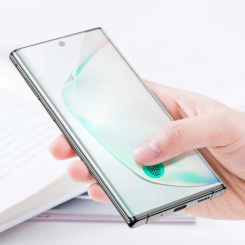 Galaxy Note 10 Tam Kaplamalı Kavisli Cam Ekran Koruyucu - Benks X Pro+
