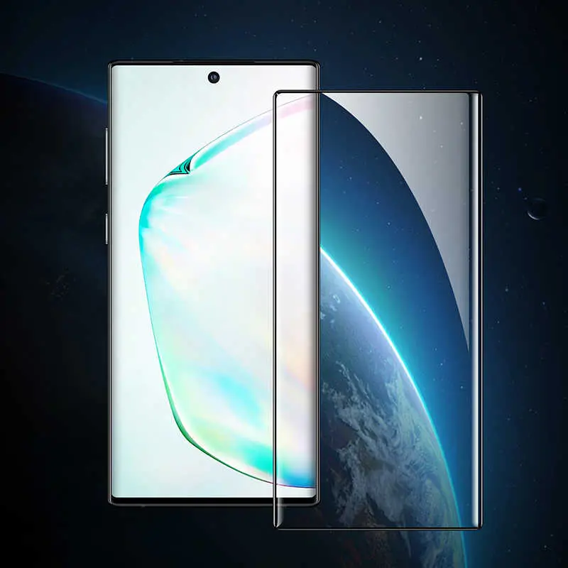 Galaxy Note 10 Tam Kaplamalı Kavisli Cam Ekran Koruyucu - Benks X Pro+