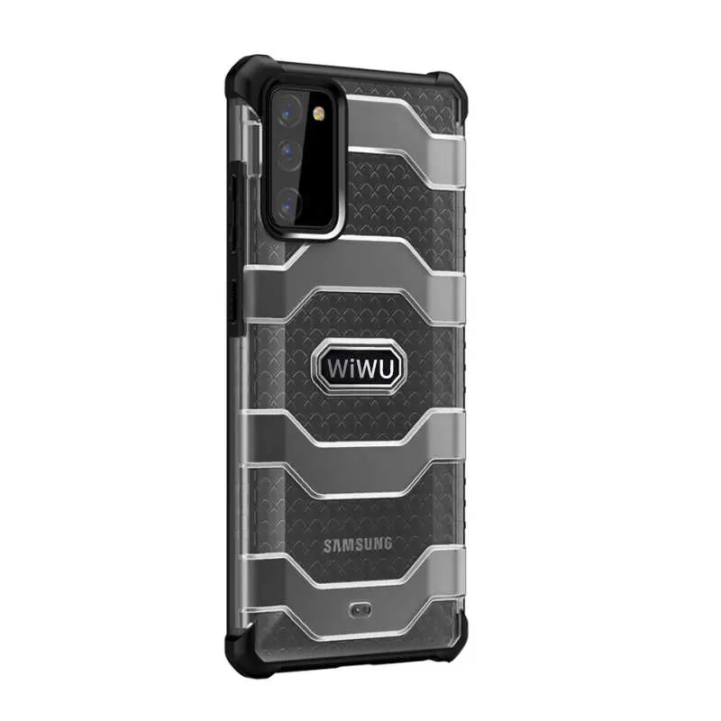 Galaxy Note 20 Kılıf Wiwu Voyager Kapak, Sert Plastik ve TPU