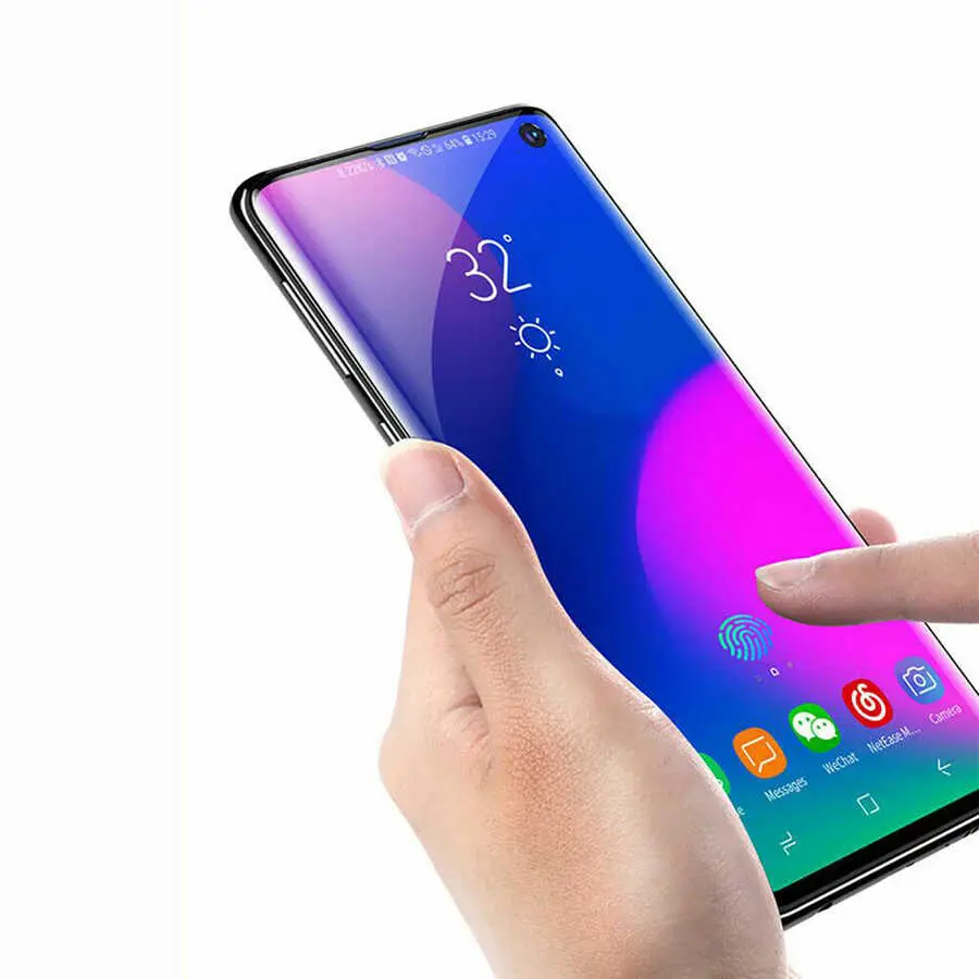 Galaxy S10 Seramik Ekran Koruyucu, 3D Kavisli ve Esnek Yapı - Davin