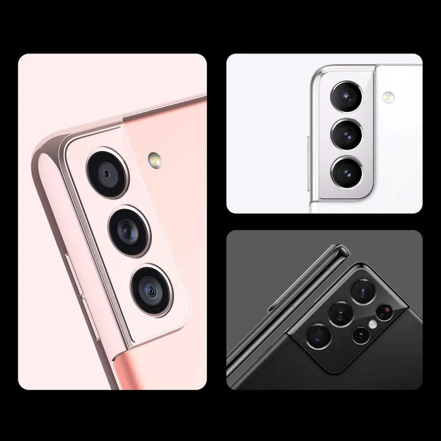 Galaxy S21 Plus Temperli Cam Kamera Koruyucu - Araree C-Subcore